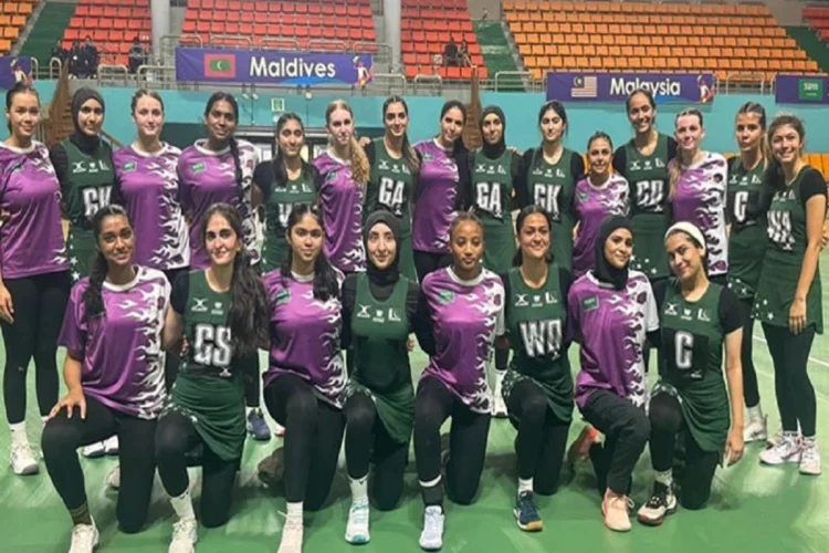 Pakistan women’s netball team defeats Saudi Arabia