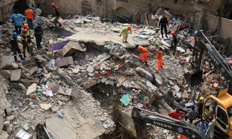 Death toll rises to 22 in Karachi building collapse as rescue operations continue