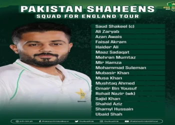 Pakistan Shaheens squad announced for England tour