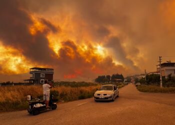 Wildfires claim two lives in Turkey’s Izmir province, high winds hamper efforts