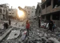 Israeli strikes kill dozens in Gaza, target cafe, school, and aid sites