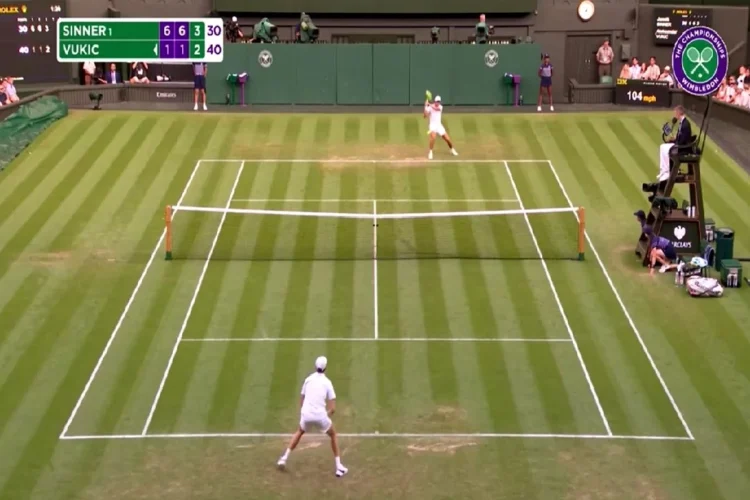 Wimbledon open : Sinner thrashes Vukic to roar into Wimbledon third round