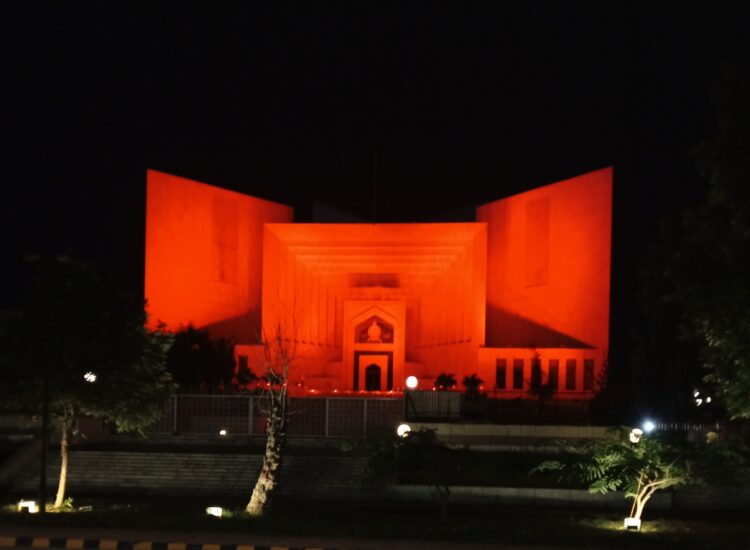 Islamabad Landmarks Glow Red to Mark China’s National Day