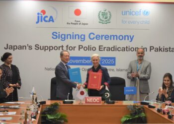 Japan Announces 3.5 Million Dollar Grant for Pakistan’s Polio Eradication Programme