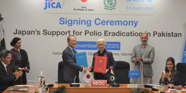 Japan Announces 3.5 Million Dollar Grant for Pakistan’s Polio Eradication Programme