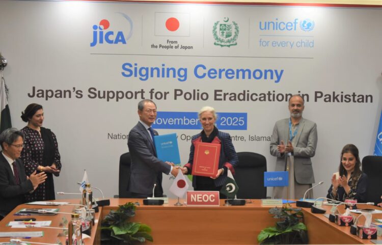 Japan Announces 3.5 Million Dollar Grant for Pakistan’s Polio Eradication Programme