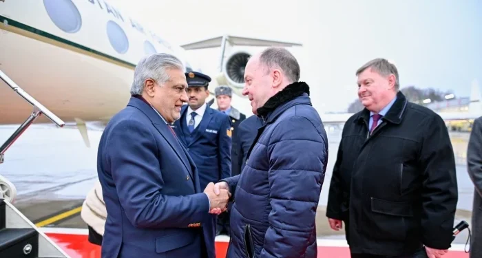 Ishaq Dar Arrives in Moscow to Attend SCO Heads of Government Meeting