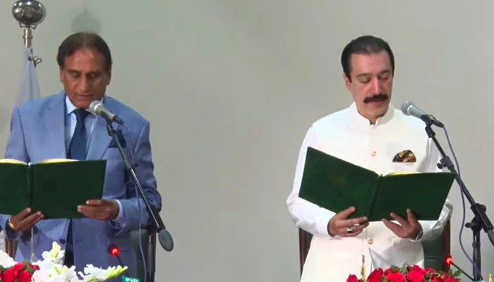 Raja Faisal Rathore Sworn In as New AJK Prime Minister After Assembly Vote