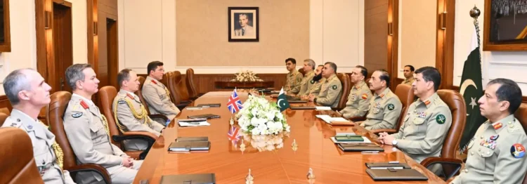British Army Chief, COAS Asim Munir Discuss Defence Cooperation at GHQ