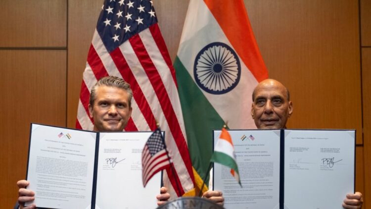 US, India Sign 10-Year Defense Partnership Framework to Boost Strategic Cooperation