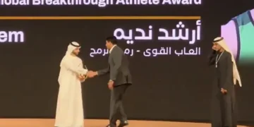 Arshad Nadeem Wins Global Breakthrough Athlete Award at World Sports Summit