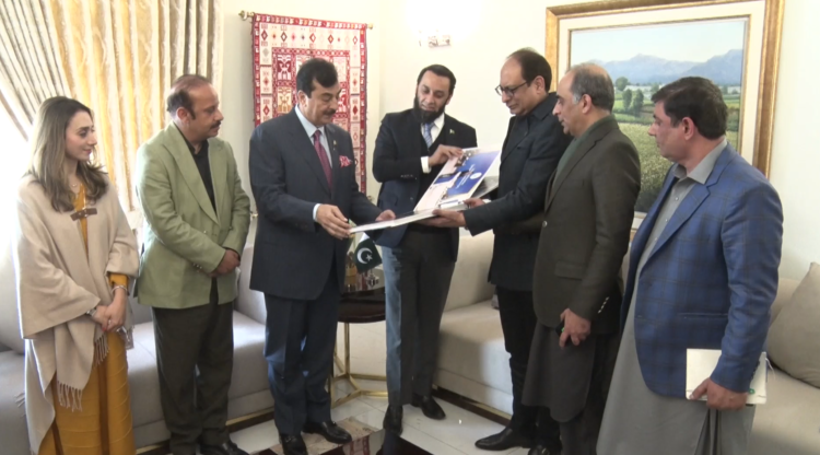 Senate Chairman Receives Digital Album of Inter-Parliamentary Speakers Conference
