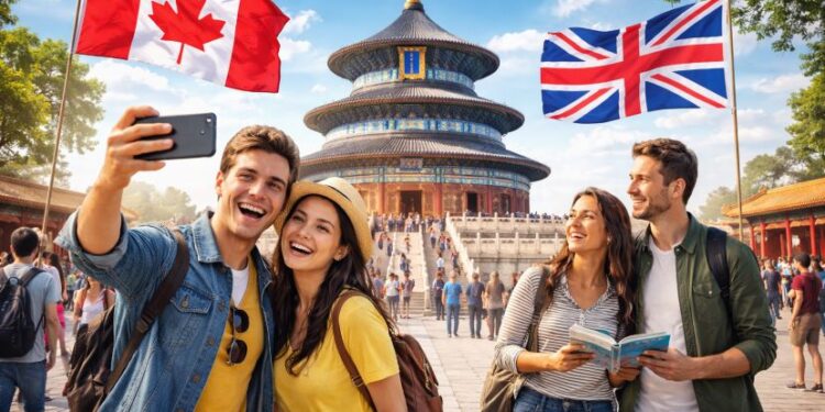 China Announces Visa-Free Entry for Canadian and British Ordinary Passport Holders from February 17