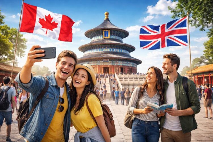 China Announces Visa-Free Entry for Canadian and British Ordinary Passport Holders from February 17