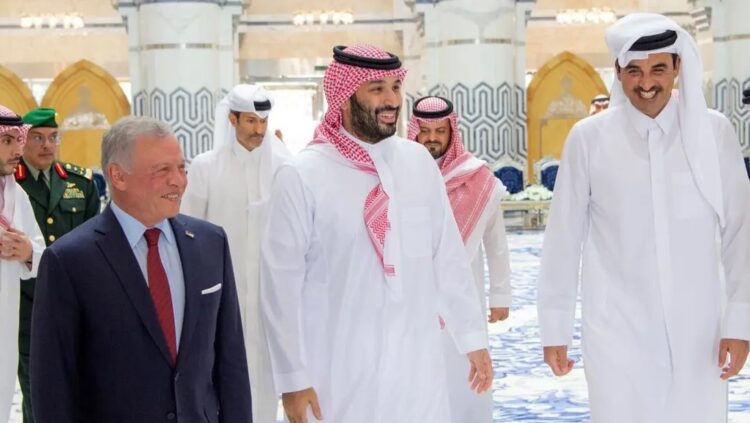 Saudi Crown Prince Holds Trilateral Talks with Jordan, Qatar Leaders Amid Rising Regional Tensions