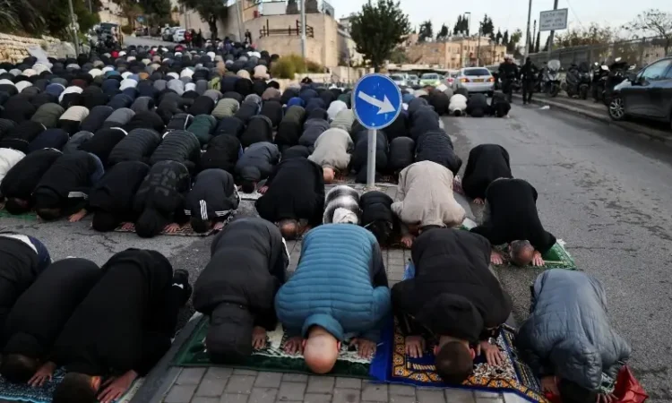 Eid Prayers Held Outside Jerusalem’s Old City as Israel Restricts Access to Al-Aqsa