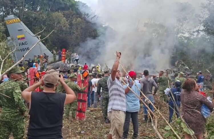 Military Plane Crash in Colombia Leaves One Dead, Dozens Injured