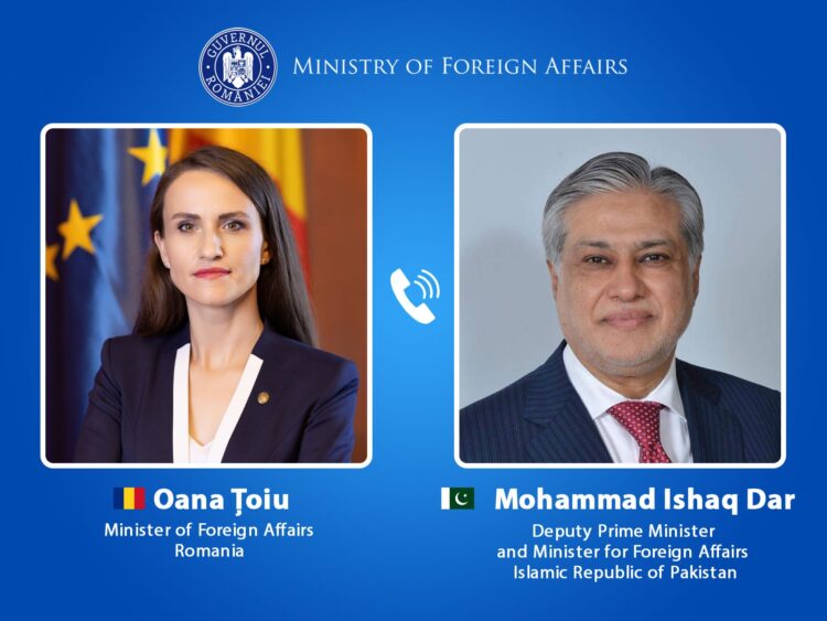 Romania, Pakistan Discuss Middle East Stability, Support Strait of Hormuz Reopening