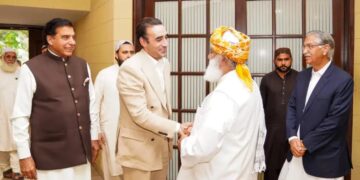 PPP, JUI-F Leadership Meet in Islamabad, Discuss Elections and Legislative Concerns
